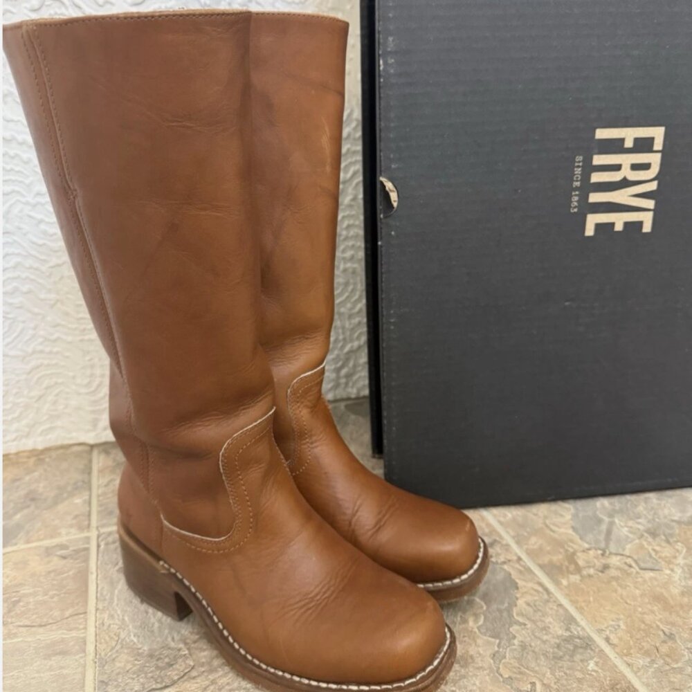 Frye Campus 14L Boots Saddle